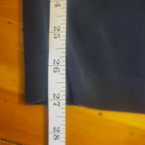 ZARA Women's Basic Zip Pockets Flat Front Blue Ankle Pants - Size M - Picture 13 of 13